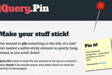 jquery-pin-sticky-plugin